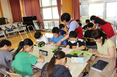 半導体出前授業 工場見学の様子